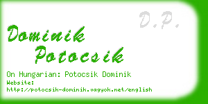 dominik potocsik business card